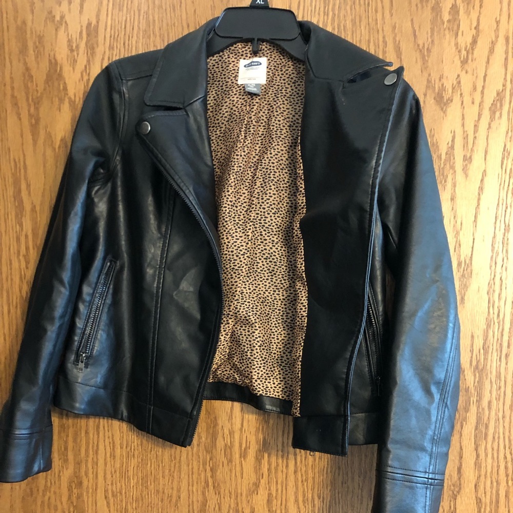 Girls black Moto jacket
